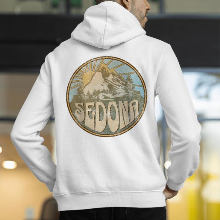 Sedona Arizona Nature Mountains Hiking Outdoors Men's Hoodie Back Print, funny gift