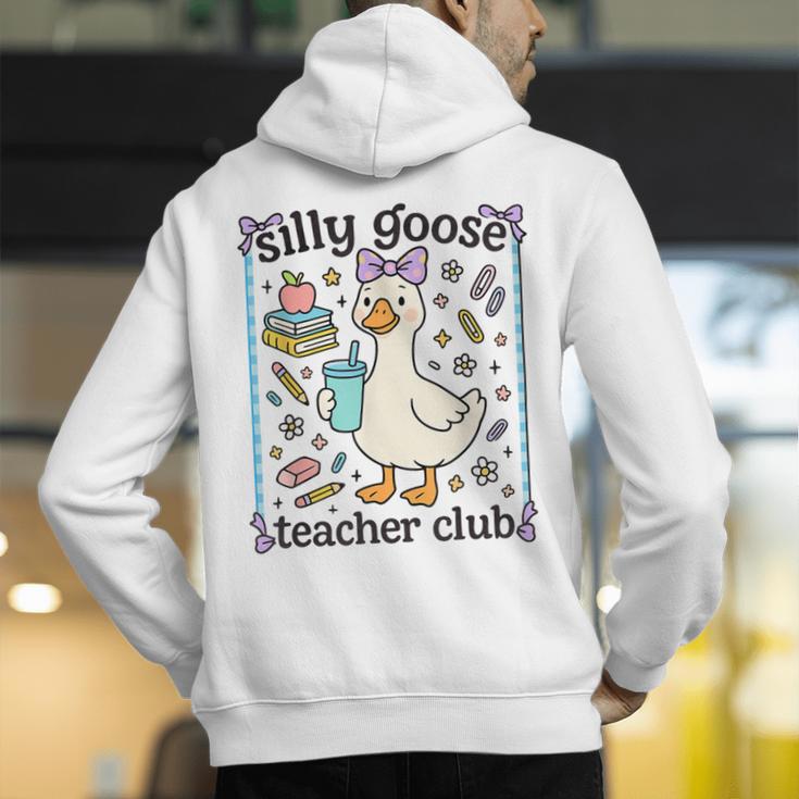 Silly Goose Teacher Club Silly Goose For Teacher Men's Hoodie Back Print, funny gift Silly Goose Teacher Club Silly Goose For Teacher Men's Hoodie Back Print, funny gift