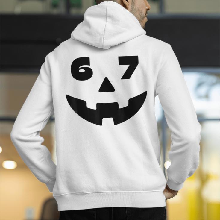 Six Seven Halloween Costume For Students Teachers 6 7 Men's Hoodie Back Print, funny gift Six Seven Halloween Costume For Students Teachers 6 7 Men's Hoodie Back Print, funny gift