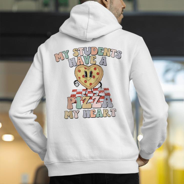 My Students Have A Pizza-My-Heart Valentines Day Teacher Men's Hoodie Back Print, funny gift My Students Have A Pizza-My-Heart Valentines Day Teacher Men's Hoodie Back Print, funny gift