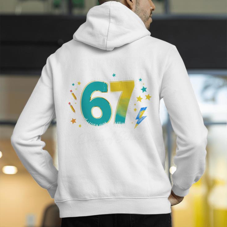 I Survived 67 Days Of School Teachers Students Meme Men's Hoodie Back Print, funny gift I Survived 67 Days Of School Teachers Students Meme Men's Hoodie Back Print, funny gift