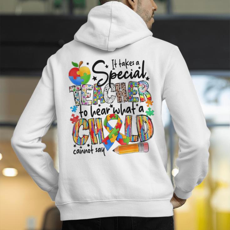 It Takes A Special Teacher To Hear What A Child Cannot Say Men's Hoodie Back Print, funny gift It Takes A Special Teacher To Hear What A Child Cannot Say Men's Hoodie Back Print, funny gift