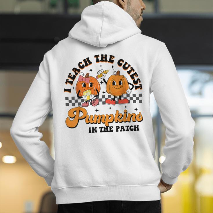I Teach The Cutest Pumpkins In The Patch Halloween Teacher For Men Women Kids Men's Hoodie Back Print, funny gift I Teach The Cutest Pumpkins In The Patch Halloween Teacher For Men Women Kids Men's Hoodie Back Print, funny gift