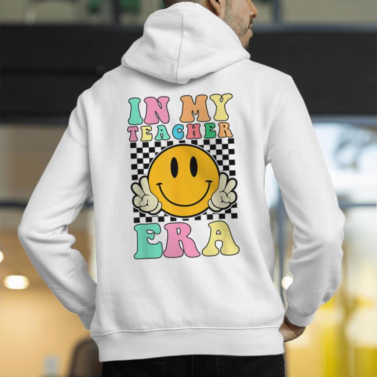 In My Teacher Era Retro Back To School Teacher Student Men's Hoodie Back Print, funny gift In My Teacher Era Retro Back To School Teacher Student Men's Hoodie Back Print, funny gift