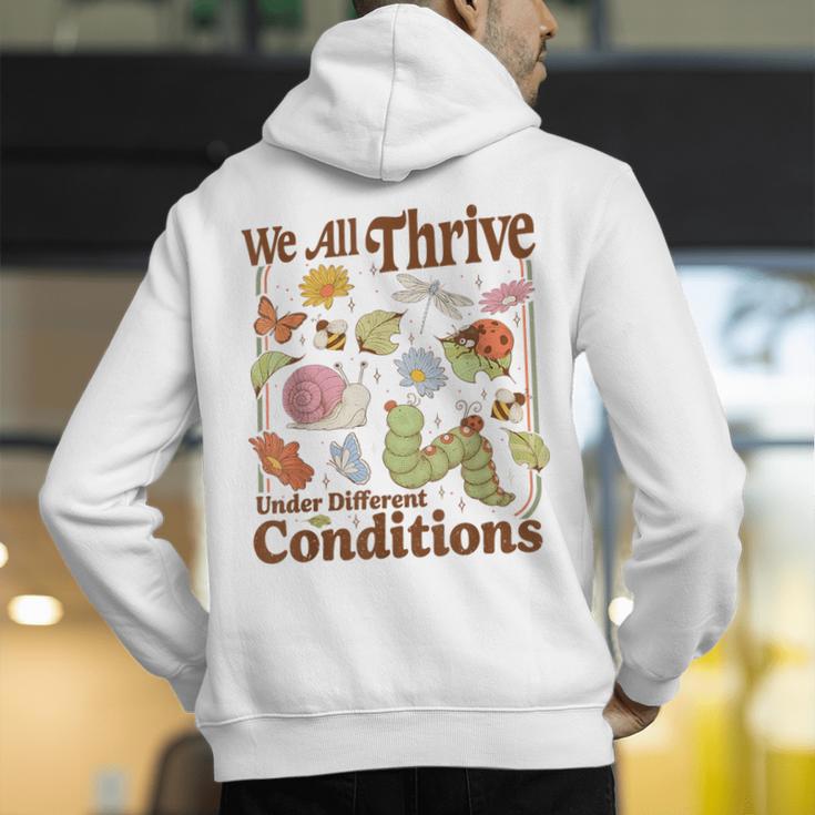 We All Thrive Under Different Conditions SPED Teacher Men's Hoodie Back Print, funny gift We All Thrive Under Different Conditions SPED Teacher Men's Hoodie Back Print, funny gift
