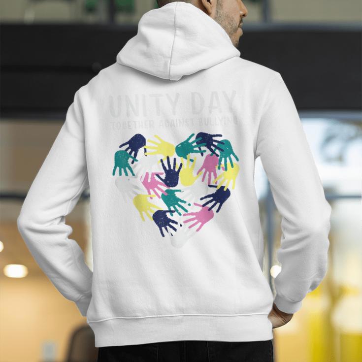 Together Against Bullying Unity Day Teachers Kids Toddler Men's Hoodie Back Print, funny gift