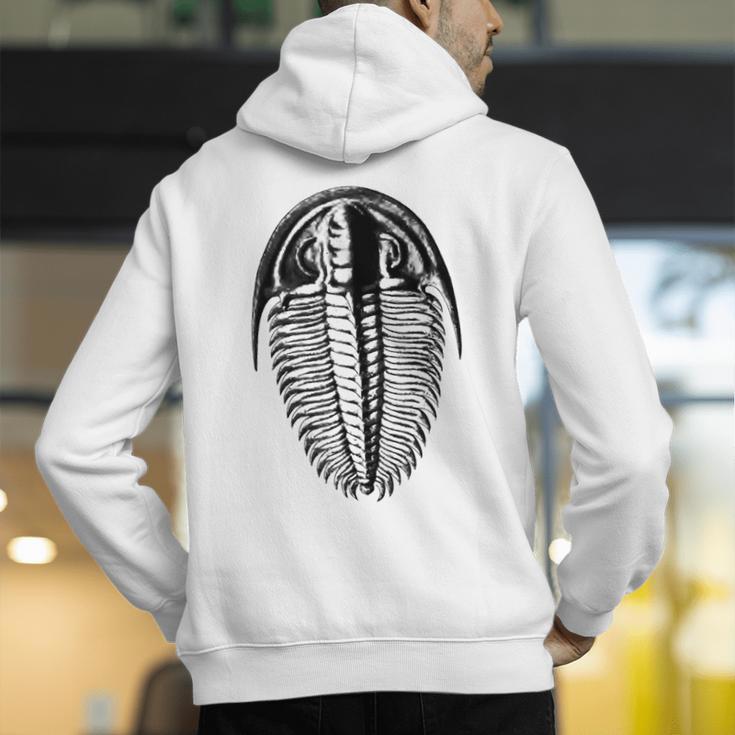 Trilobite Fossil Geology Teacher Student Geologist Men's Hoodie Back Print, funny gift Trilobite Fossil Geology Teacher Student Geologist Men's Hoodie Back Print, funny gift