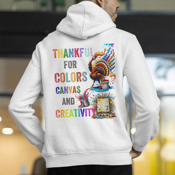 Turkey Thanksgiving Art Teacher Costume Tee For Artists Men's Hoodie Back Print, funny gift Turkey Thanksgiving Art Teacher Costume Tee For Artists Men's Hoodie Back Print, funny gift