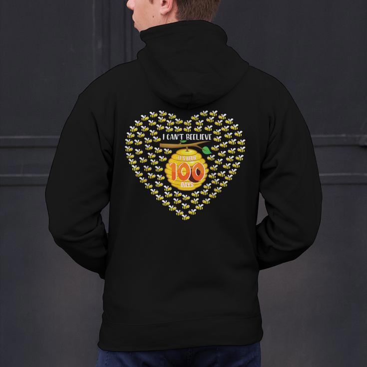100 Days Of School Bee Hive Tree Hearts Teachers Student Kid Men's Hoodie Back Print, gift for family, gift for coworker 100 Days Of School Bee Hive Tree Hearts Teachers Student Kid Men's Hoodie Back Print, gift for family, gift for coworker
