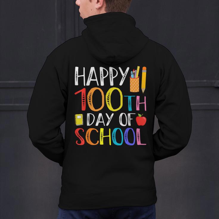 100 Days Of School Teacher And Student Men's Hoodie Back Print, gift for family, gift for coworker