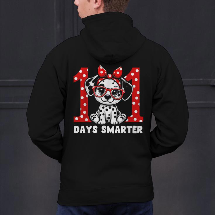 100 Days Smarter 101st Day School Dalmatian Dog Teacher Kids Men's Hoodie Back Print, gift for family, gift for coworker 100 Days Smarter 101st Day School Dalmatian Dog Teacher Kids Men's Hoodie Back Print, gift for family, gift for coworker