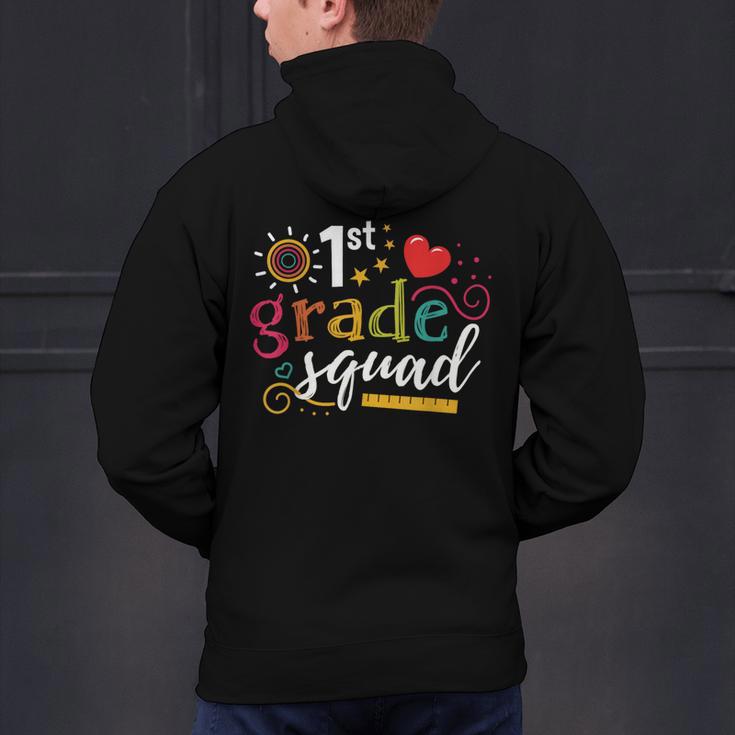1st First Grade Squad Student Teacher Back To School Men's Hoodie Back Print, First Grade Teacher Hoodies, gift for family, gift for coworker 1st First Grade Squad Student Teacher Back To School Men's Hoodie Back Print, First Grade Teacher Hoodies, gift for family, gift for coworker