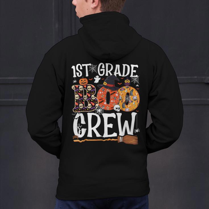 1st Grade Boo Crew Cute Ghost Halloween Teacher Kids Men's Hoodie Back Print, gift for family, gift for coworker 1st Grade Boo Crew Cute Ghost Halloween Teacher Kids Men's Hoodie Back Print, gift for family, gift for coworker