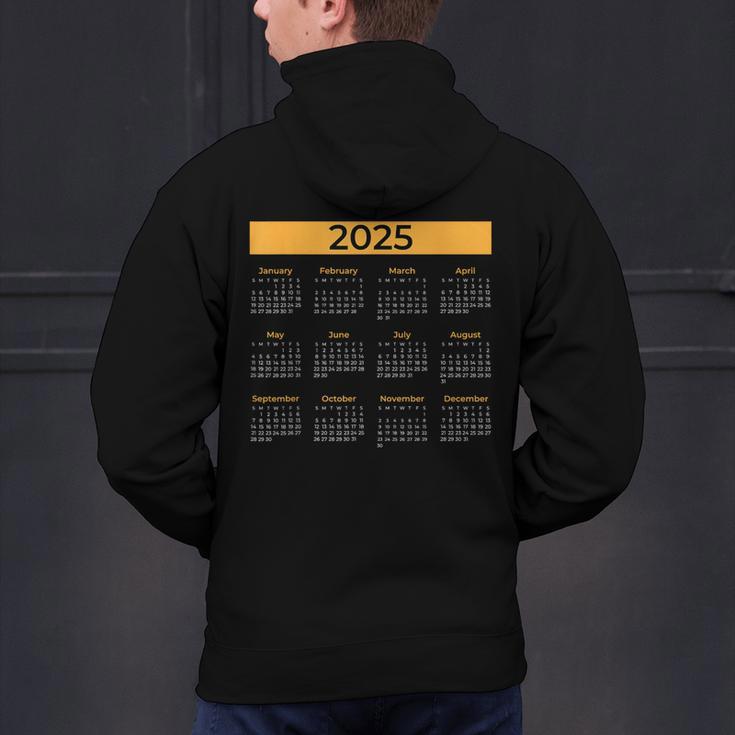 2025 Calendar For Planners Teachers Offices Months Men's Hoodie Back Print, gift for family, gift for coworker 2025 Calendar For Planners Teachers Offices Months Men's Hoodie Back Print, gift for family, gift for coworker