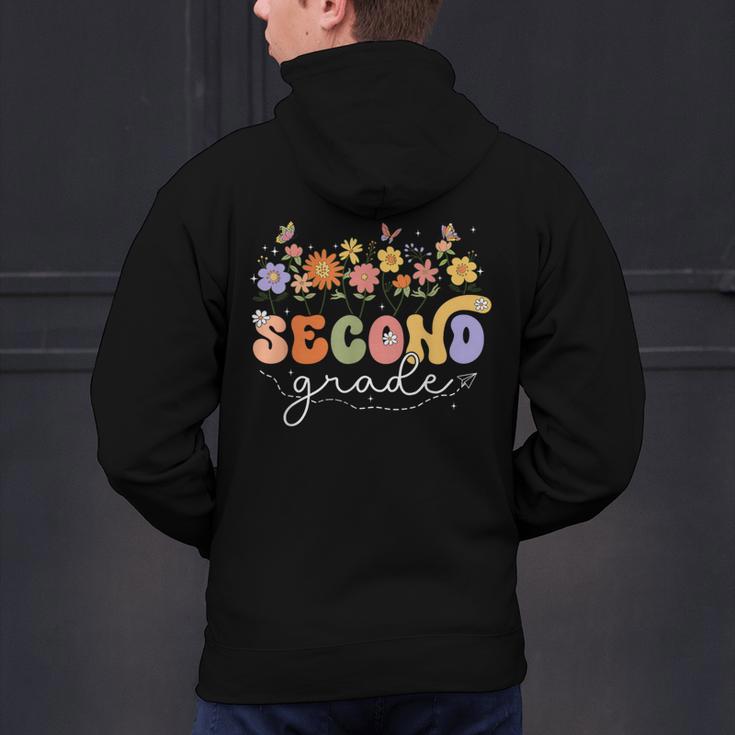 2nd Second Grade Teacher Wildflower Back To School Floral Men's Hoodie Back Print, 2nd Grade Teacher Hoodies, gift for family, gift for coworker 2nd Second Grade Teacher Wildflower Back To School Floral Men's Hoodie Back Print, 2nd Grade Teacher Hoodies, gift for family, gift for coworker