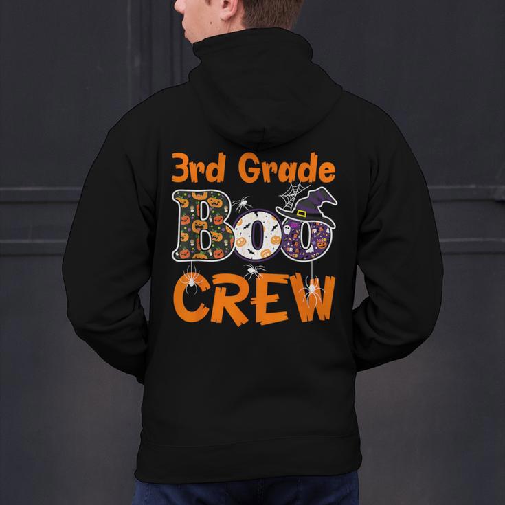 3rd Grade Boo Crew Halloween Teachers Students Costume Men's Hoodie Back Print, gift for family, gift for coworker