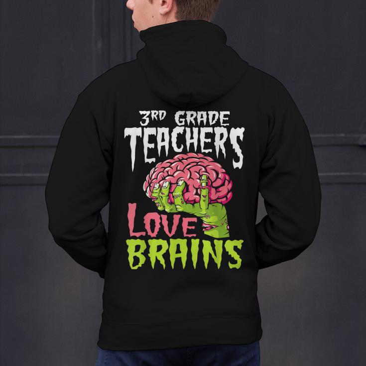 3rd Grade Teachers Love Brains Zombie Teacher Halloween Men's Hoodie Back Print, gift for family, gift for coworker 3rd Grade Teachers Love Brains Zombie Teacher Halloween Men's Hoodie Back Print, gift for family, gift for coworker
