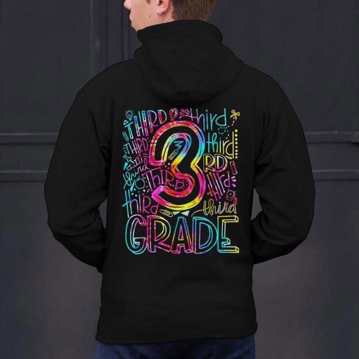 3rd Grade Typography Team Third Grade Teacher Back To School Men's Hoodie Back Print, gift for family, gift for coworker 3rd Grade Typography Team Third Grade Teacher Back To School Men's Hoodie Back Print, gift for family, gift for coworker