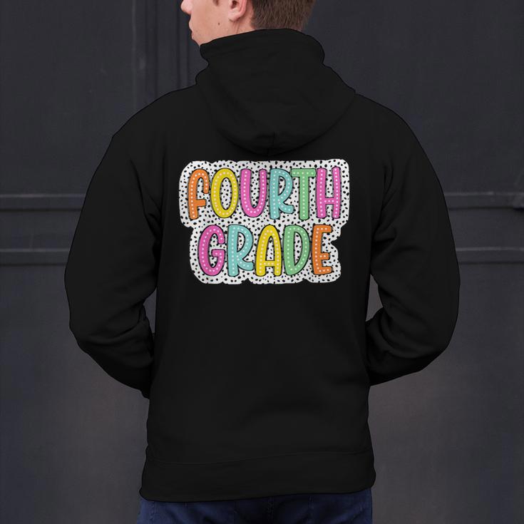 4th Grade Back To School Dalmatian Dots Teacher Student Men's Hoodie Back Print, 4th Grade Teacher Hoodies, gift for family, gift for coworker 4th Grade Back To School Dalmatian Dots Teacher Student Men's Hoodie Back Print, 4th Grade Teacher Hoodies, gift for family, gift for coworker