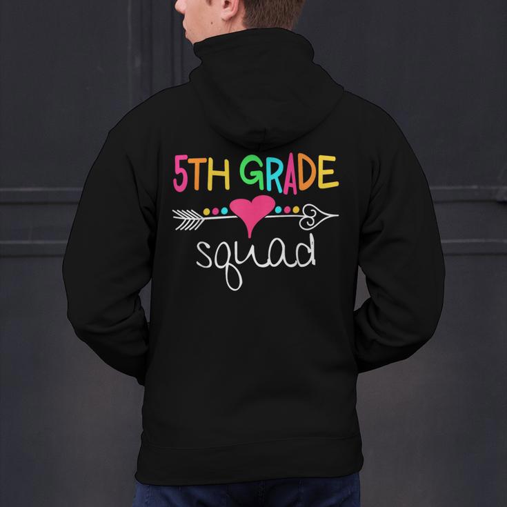 5th Grade Squad Fifth Teacher Student Team Back To School Men's Hoodie Back Print, gift for family, gift for coworker