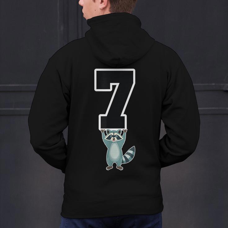 6 7 Matching Teachers Halloween Costume Raccoon Men's Hoodie Back Print, gift for family, gift for coworker