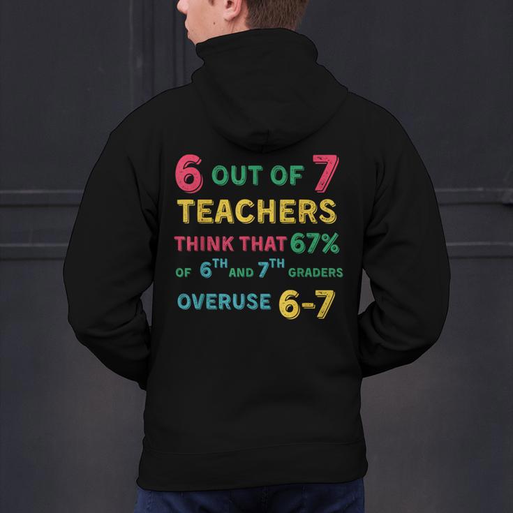 67 Teacher Middle School Teacher 6 7 Overuse 67 Men's Hoodie Back Print, gift for family, gift for coworker 67 Teacher Middle School Teacher 6 7 Overuse 67 Men's Hoodie Back Print, gift for family, gift for coworker