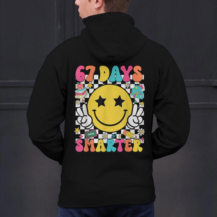 67th Day Of School Shirt 67 Days Smarter Teacher Boy Girls Men's Hoodie Back Print, gift for family, gift for coworker