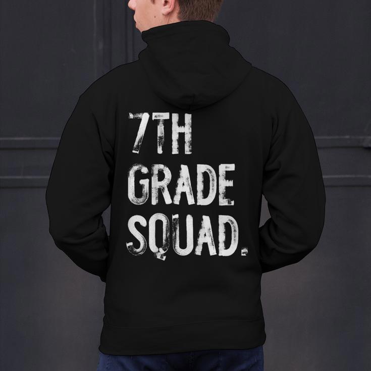 7th Grade Squad Back To School Student Teacher Men's Hoodie Back Print, gift for family, gift for coworker