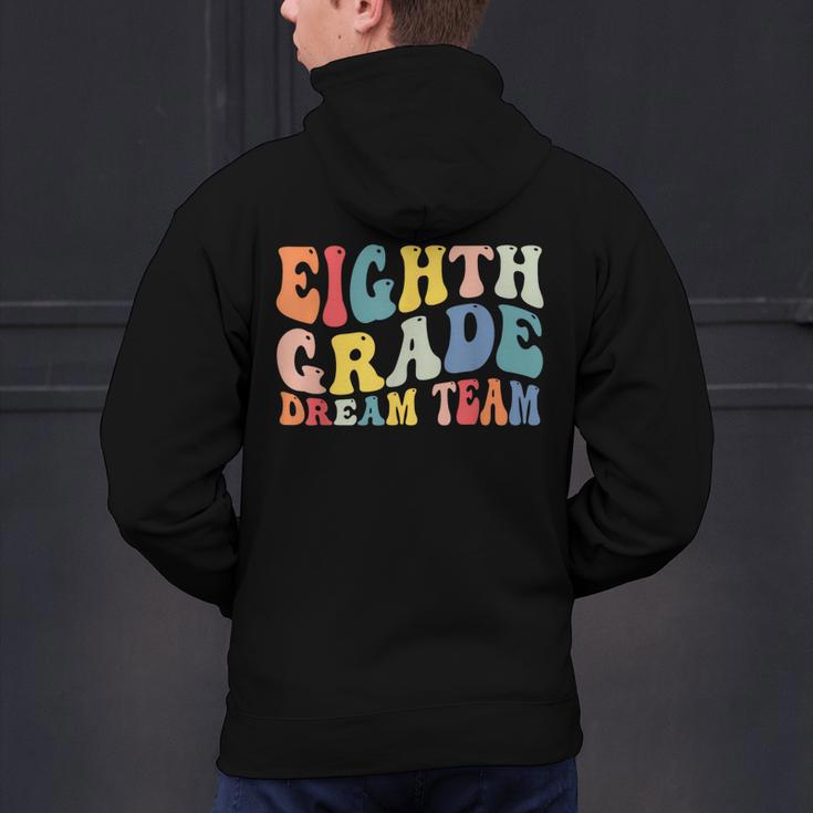 8th Grade Dream Team Teachers Boys Kids Retro Back To School Men's Hoodie Back Print, gift for family, gift for coworker 8th Grade Dream Team Teachers Boys Kids Retro Back To School Men's Hoodie Back Print, gift for family, gift for coworker