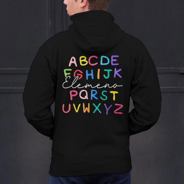 ABC Elemeno Kindergarten Teacher Boy Girl Kid Back To School Men's Hoodie Back Print, gift for family, gift for coworker ABC Elemeno Kindergarten Teacher Boy Girl Kid Back To School Men's Hoodie Back Print, gift for family, gift for coworker