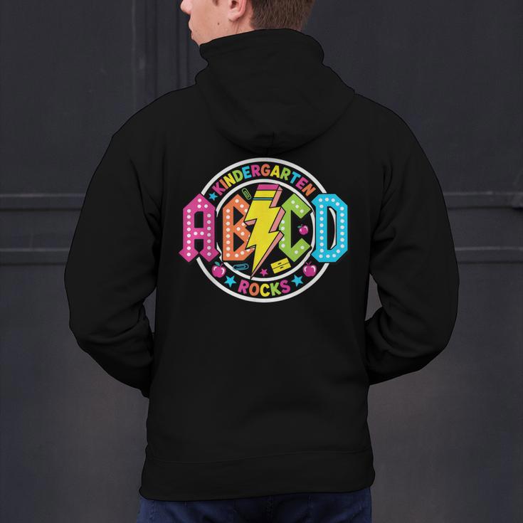 ABCD Kindergarten Rocks Back To School Teachers Students Men's Hoodie Back Print, gift for family, gift for coworker ABCD Kindergarten Rocks Back To School Teachers Students Men's Hoodie Back Print, gift for family, gift for coworker