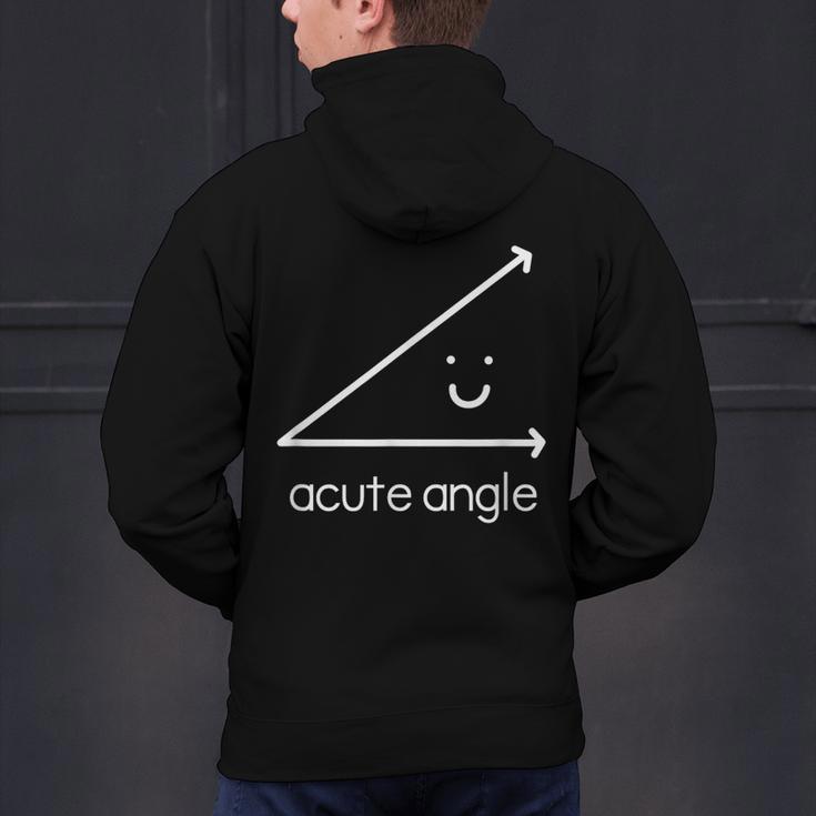 Acute Angle Cute Math Teacher Men's Hoodie Back Print, gift for family, gift for coworker
