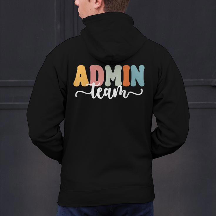 Admin Team Back To School Teachers Students Admin Squad Men's Hoodie Back Print, gift for family, gift for coworker Admin Team Back To School Teachers Students Admin Squad Men's Hoodie Back Print, gift for family, gift for coworker