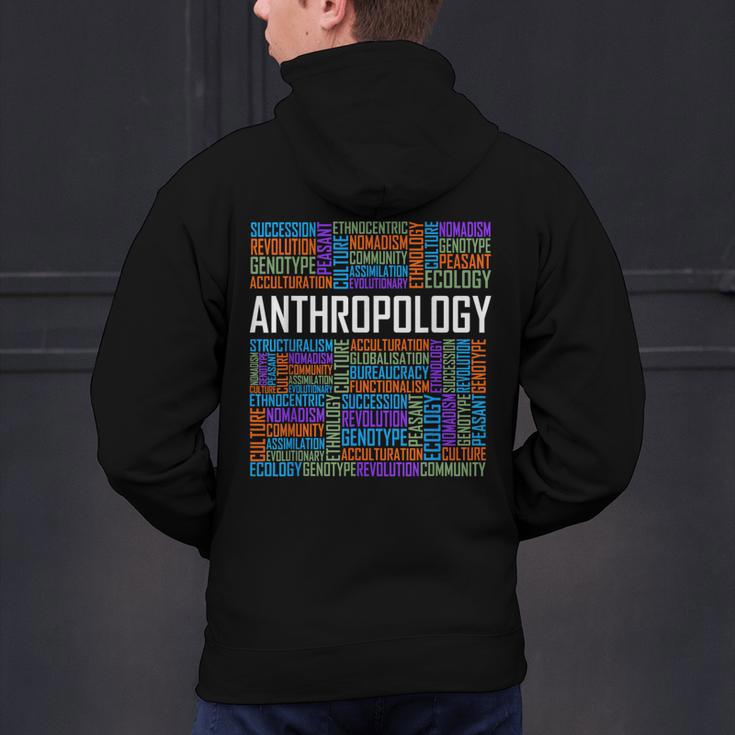 Anthropology Words Anthropologist Teacher Men's Hoodie Back Print, gift for family, gift for coworker Anthropology Words Anthropologist Teacher Men's Hoodie Back Print, gift for family, gift for coworker