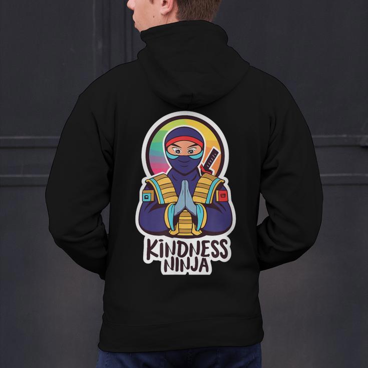 Anti Bullying Kindness Ninja School Teacher Student Men's Hoodie Back Print, gift for family, gift for coworker
