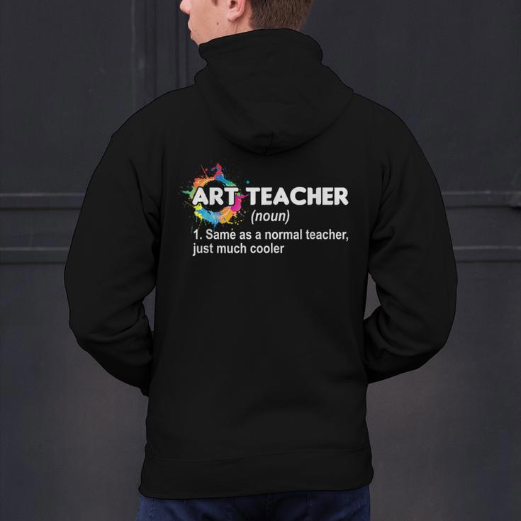 Art Teacher Definition Arts Artist Artistic Graphic For Men Women Girls Kids Men's Hoodie Back Print, gift for family, gift for coworker