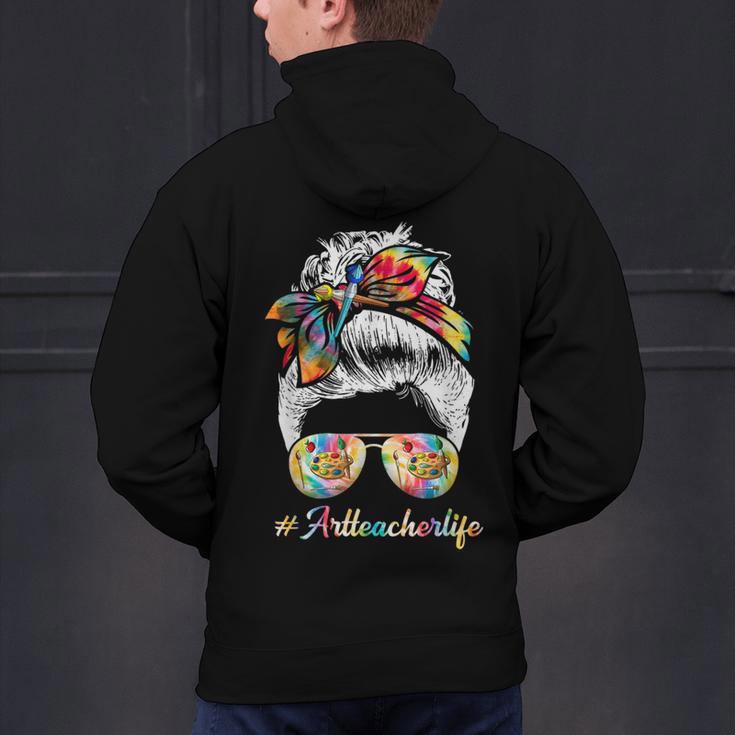 Art Teacher Life Messy Bun Back To School Art Teacher Men's Hoodie Back Print, gift for family, gift for coworker Art Teacher Life Messy Bun Back To School Art Teacher Men's Hoodie Back Print, gift for family, gift for coworker