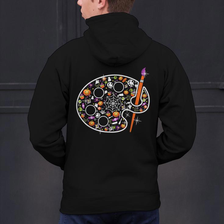 Art Teacher Pumpkin Scary Halloween Costume Men Women Men's Hoodie Back Print, gift for family, gift for coworker Art Teacher Pumpkin Scary Halloween Costume Men Women Men's Hoodie Back Print, gift for family, gift for coworker