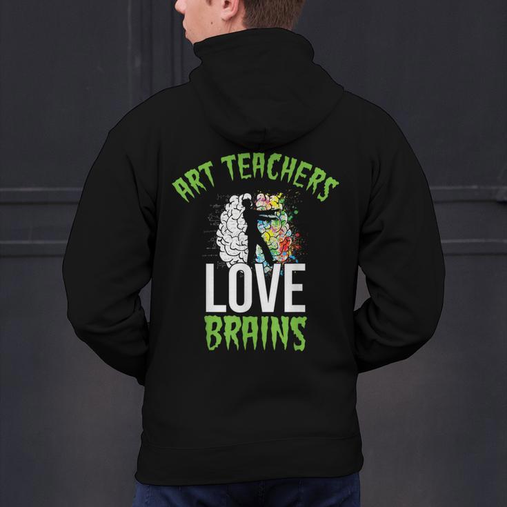 Art Teachers Love Brains Shirt Halloween Zombie Teaching Tee Men Women Kids Men's Hoodie Back Print, gift for family, gift for coworker Art Teachers Love Brains Shirt Halloween Zombie Teaching Tee Men Women Kids Men's Hoodie Back Print, gift for family, gift for coworker