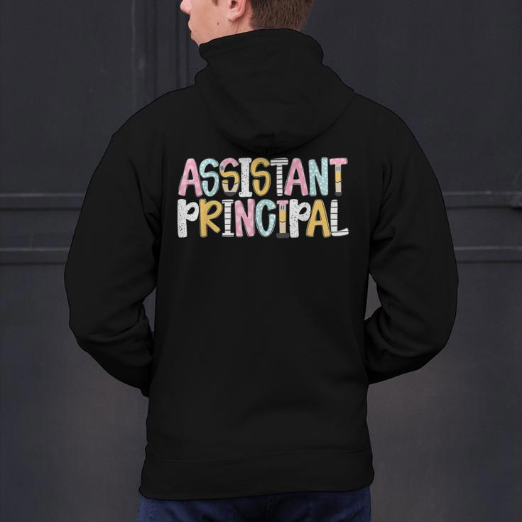 Assistant Principal Back To School Teacher Appreciation Men's Hoodie Back Print, gift for family, gift for coworker Assistant Principal Back To School Teacher Appreciation Men's Hoodie Back Print, gift for family, gift for coworker