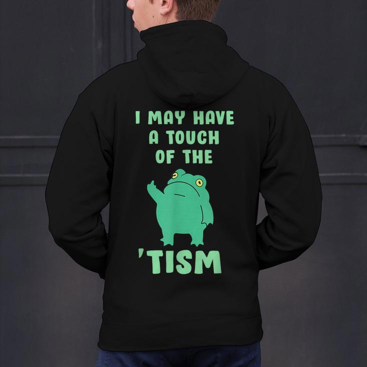 Autism Awareness Neurodiversity Teacher Frog I May Have A Touch Of The Tism Neurodivergent Small Men's Hoodie Back Print, gift for family, gift for coworker Autism Awareness Neurodiversity Teacher Frog I May Have A Touch Of The Tism Neurodivergent Small Men's Hoodie Back Print, gift for family, gift for coworker