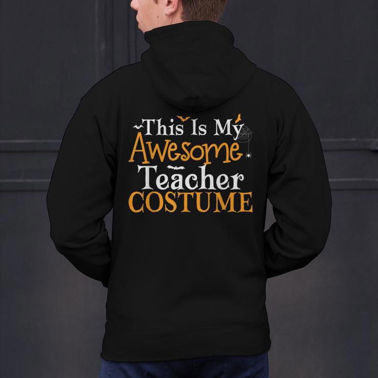 This Is My Awesome Teacher Costume Halloween Party Matching Men's Hoodie Back Print, gift for family, gift for coworker This Is My Awesome Teacher Costume Halloween Party Matching Men's Hoodie Back Print, gift for family, gift for coworker