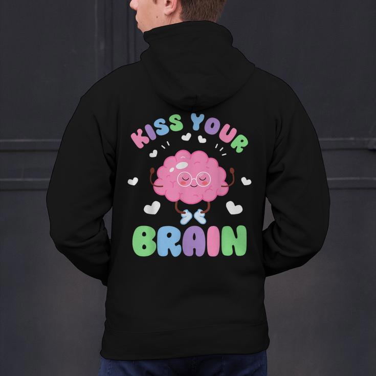Back To School Kiss Your Brain Cute Teacher Appreciation Men's Hoodie Back Print, gift for family, gift for coworker Back To School Kiss Your Brain Cute Teacher Appreciation Men's Hoodie Back Print, gift for family, gift for coworker