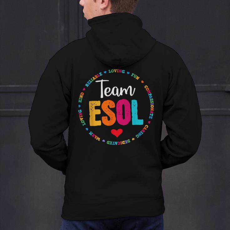 Back To School Teachers Crew Students Team ESOL Teacher Men's Hoodie Back Print, gift for family, gift for coworker Back To School Teachers Crew Students Team ESOL Teacher Men's Hoodie Back Print, gift for family, gift for coworker