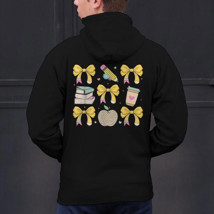 Back To School Yellow Bows Book Coffee Leopard Apple Teacher Men's Hoodie Back Print, gift for family, gift for coworker Back To School Yellow Bows Book Coffee Leopard Apple Teacher Men's Hoodie Back Print, gift for family, gift for coworker