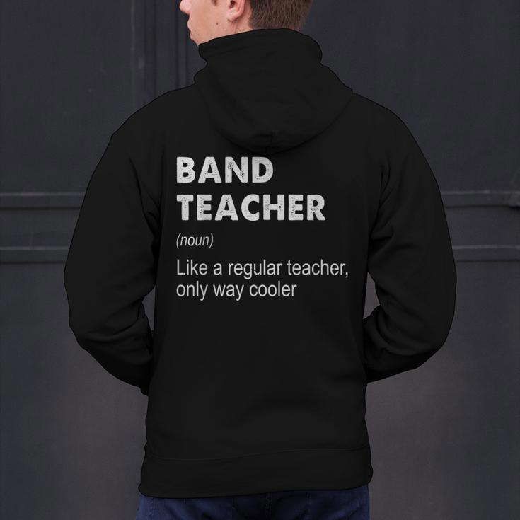 Band Teacher Definition Teaching School Teacher Men's Hoodie Back Print, gift for family, gift for coworker Band Teacher Definition Teaching School Teacher Men's Hoodie Back Print, gift for family, gift for coworker