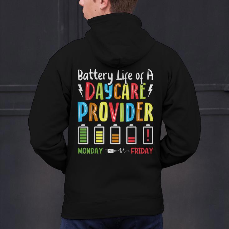 Battery Life Of Daycare Provider Childcare Teacher Men's Hoodie Back Print, gift for family, gift for coworker Battery Life Of Daycare Provider Childcare Teacher Men's Hoodie Back Print, gift for family, gift for coworker