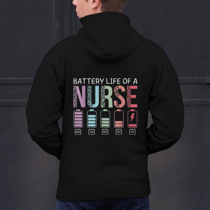 Battery Life Of A Nurse School Teacher Appreciation Men's Hoodie Back Print, gift for family, gift for coworker
