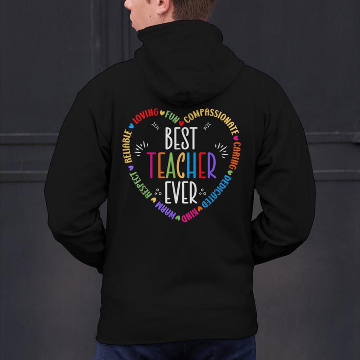 Best Teacher Ever Teacher Motivational Appreciation Men's Hoodie Back Print, gift for family, gift for coworker Best Teacher Ever Teacher Motivational Appreciation Men's Hoodie Back Print, gift for family, gift for coworker