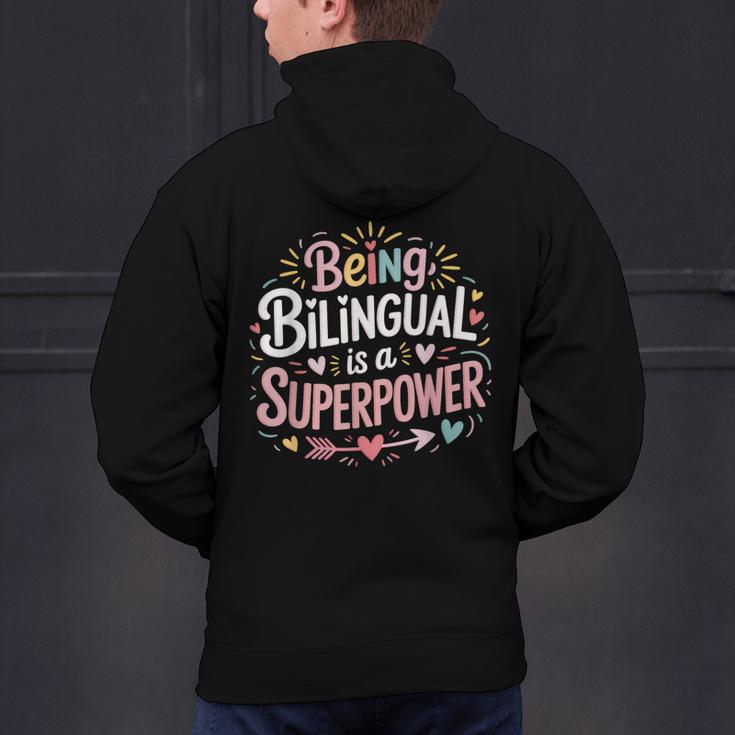 Being Bilingual Is A Superpower ESL Teacher School Men's Hoodie Back Print, Esl Teacher Hoodies, gift for family, gift for coworker Being Bilingual Is A Superpower ESL Teacher School Men's Hoodie Back Print, Esl Teacher Hoodies, gift for family, gift for coworker
